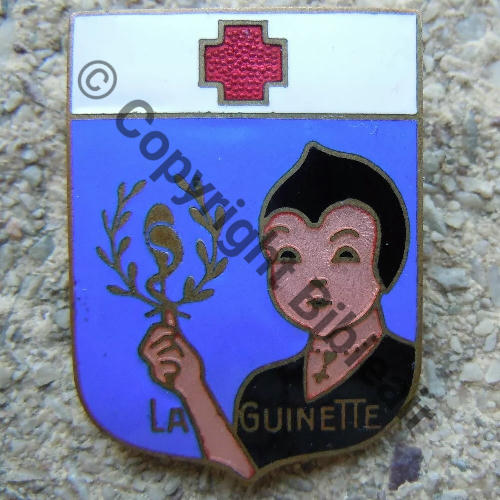 HC  HOPITAL CAMPAGNE LA.GUINETTE ARMEE ALPES  A.AUGIS ST.BARTH LYON 3Lignes Bol OREILLE MICKEY Grenu Src.lapetitebrocdechacha 1240EurInv 